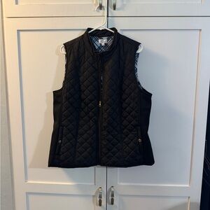 Kim Rogers Black Quilted Vest